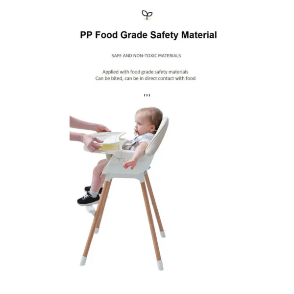 2 in 1 Baby High Chair Baby Feeding Chair Baby Booster Chair - Image 3