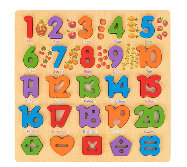 Wooden Number Puzzle
